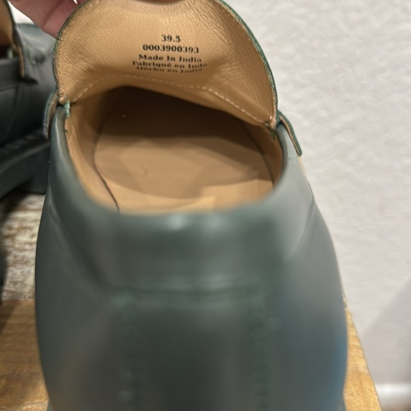 Free People Lyra Lug Sole Loafers Emerald Green Size 39.5 - Picture 6 of 8